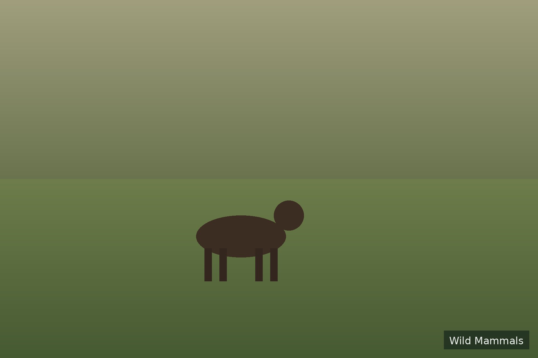 A watchful deer silhouetted against a moorland sky